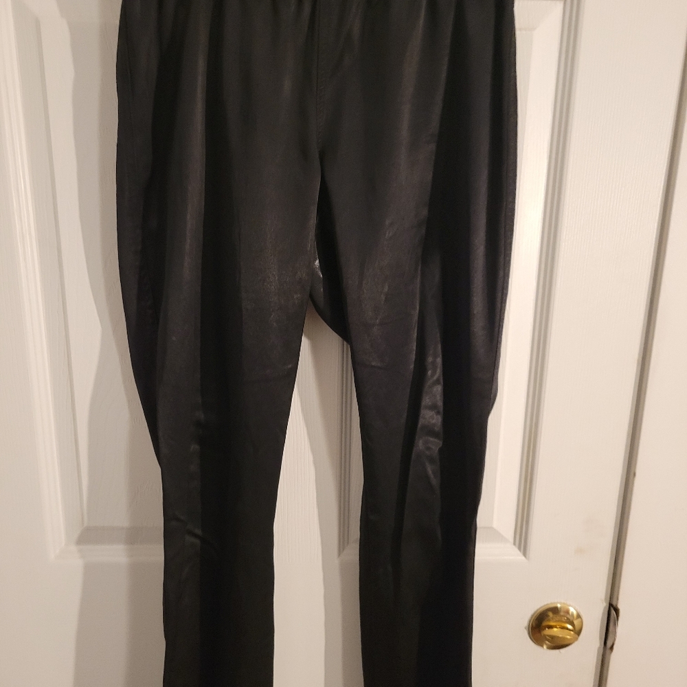 Black leather pants